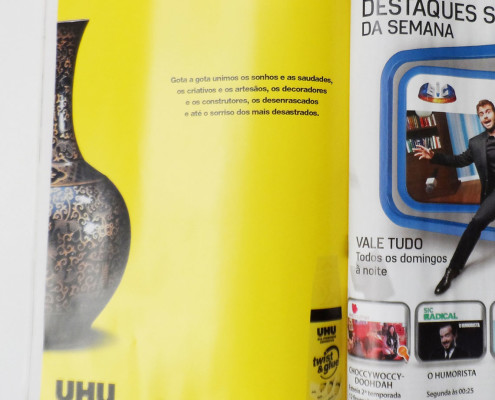 Imprensa ghost para a cola UHU